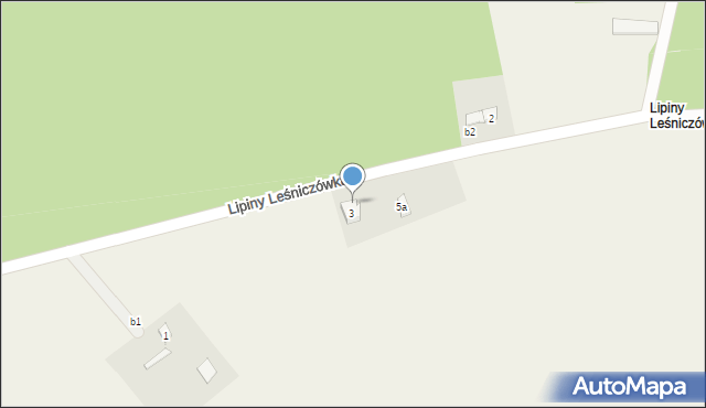 Lipiny Leśniczówka, Lipiny Leśniczówka, b3, mapa Lipiny Leśniczówka