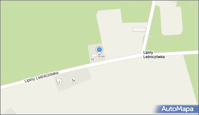 Lipiny Leśniczówka, Lipiny Leśniczówka, b4, mapa Lipiny Leśniczówka