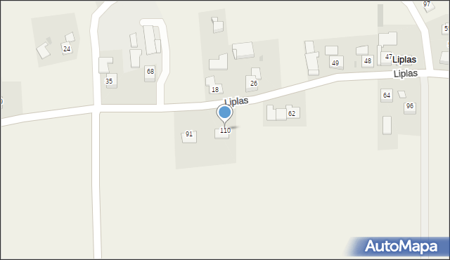 Liplas, Liplas, 110, mapa Liplas