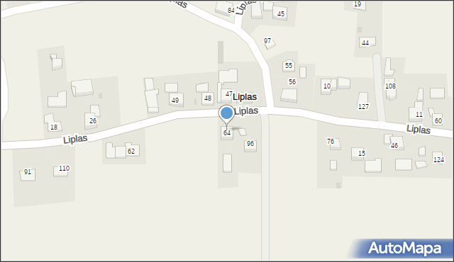 Liplas, Liplas, 64, mapa Liplas