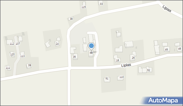 Liplas, Liplas, 68, mapa Liplas
