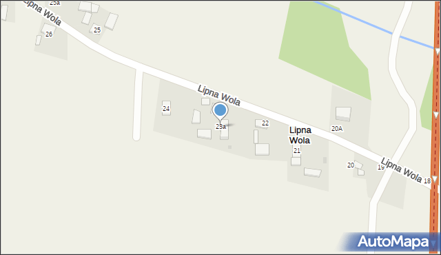 Lipna Wola, Lipna Wola, 23a, mapa Lipna Wola