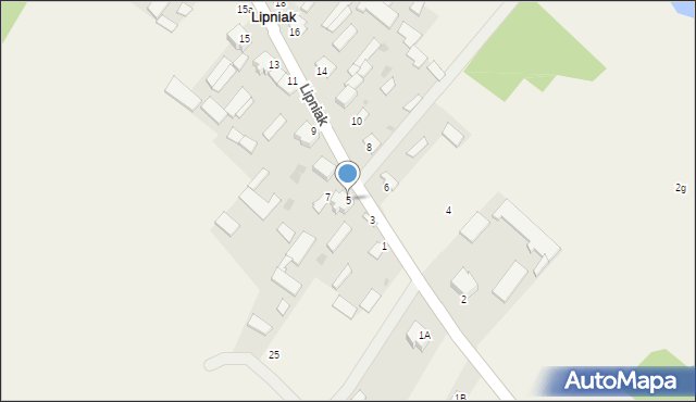 Lipniak, Lipniak, 5, mapa Lipniak