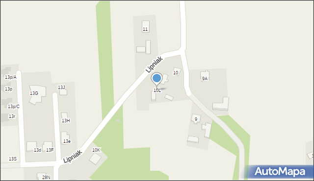 Lipniak, Lipniak, 10L, mapa Lipniak