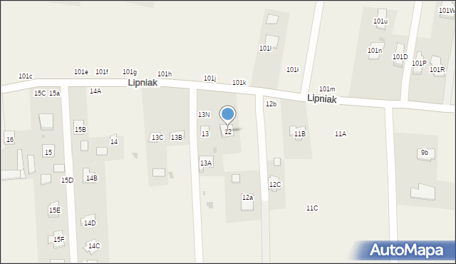 Lipniak, Lipniak, 12, mapa Lipniak