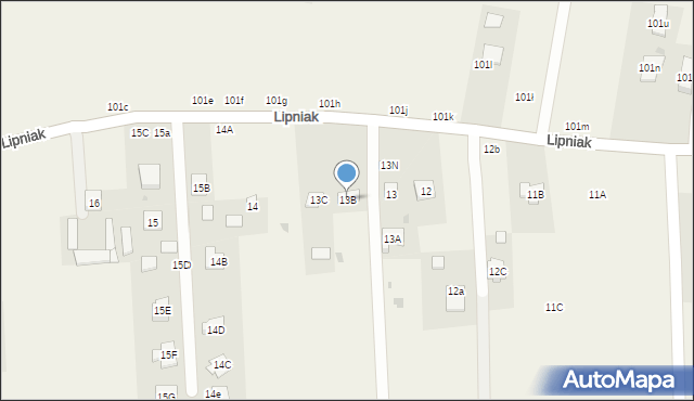 Lipniak, Lipniak, 13B, mapa Lipniak