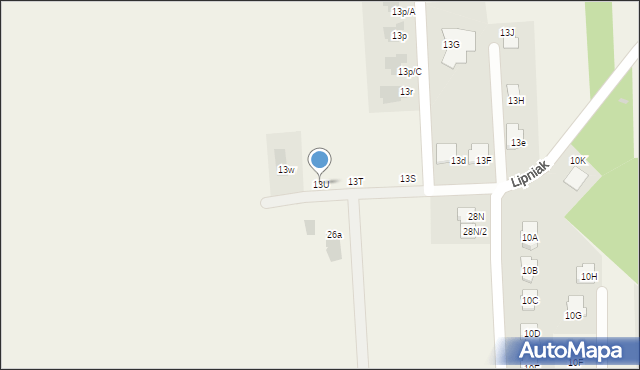 Lipniak, Lipniak, 13U, mapa Lipniak