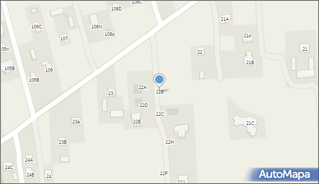 Lipniak, Lipniak, 22B, mapa Lipniak