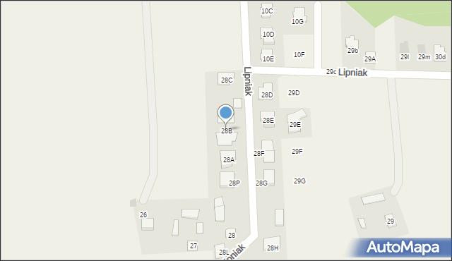Lipniak, Lipniak, 28B, mapa Lipniak