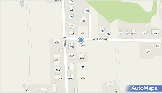 Lipniak, Lipniak, 29D, mapa Lipniak