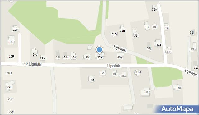 Lipniak, Lipniak, 30H, mapa Lipniak
