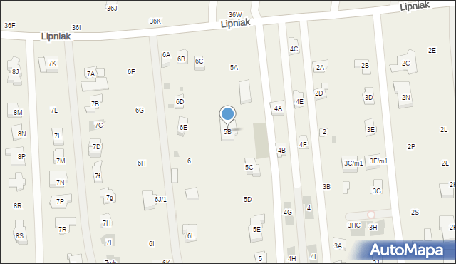 Lipniak, Lipniak, 5B, mapa Lipniak
