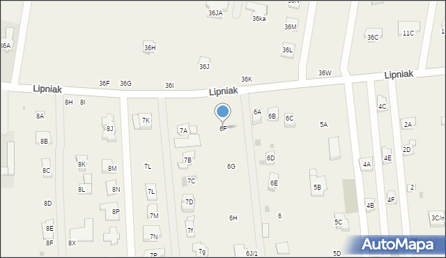 Lipniak, Lipniak, 6F, mapa Lipniak