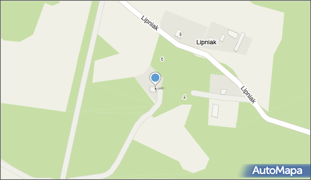 Lipniak, Lipniak, 5, mapa Lipniak