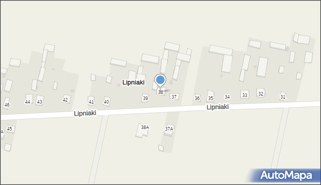 Lipniaki, Lipniaki, 38, mapa Lipniaki