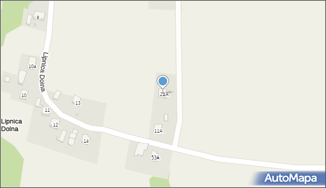 Lipnica Dolna, Lipnica Dolna, 21A, mapa Lipnica Dolna