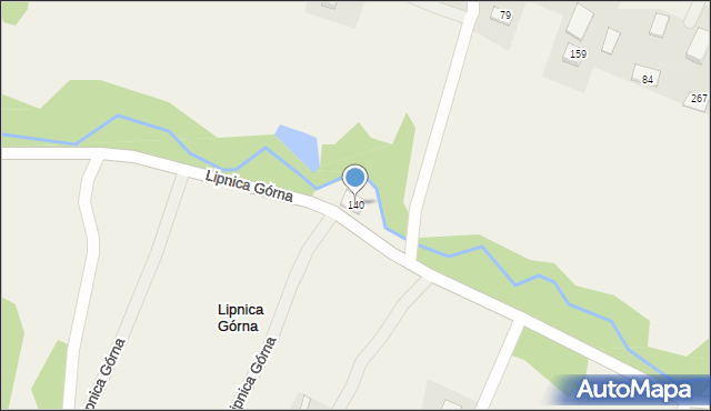 Lipnica Górna, Lipnica Górna, 140, mapa Lipnica Górna