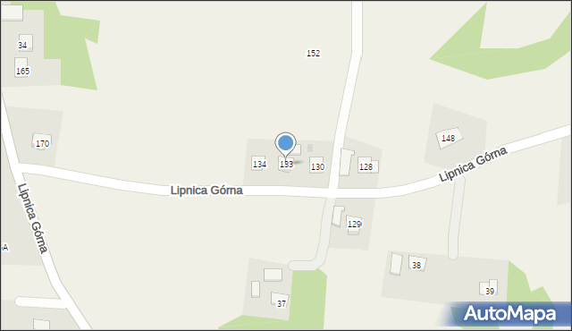 Lipnica Górna, Lipnica Górna, 133, mapa Lipnica Górna