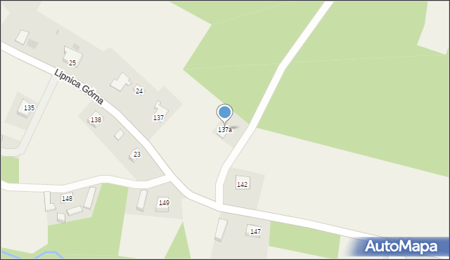 Lipnica Górna, Lipnica Górna, 137a, mapa Lipnica Górna