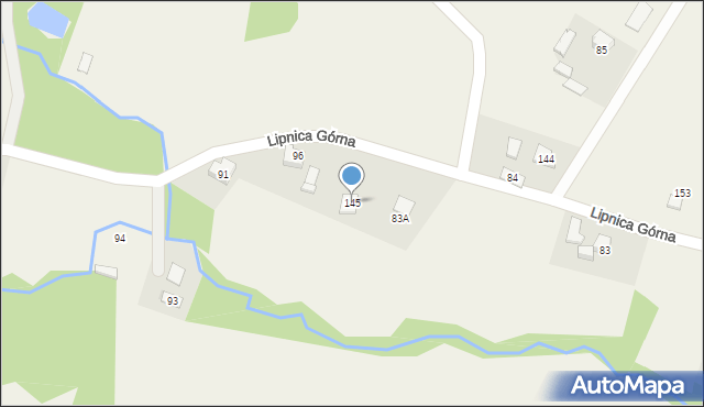 Lipnica Górna, Lipnica Górna, 145, mapa Lipnica Górna