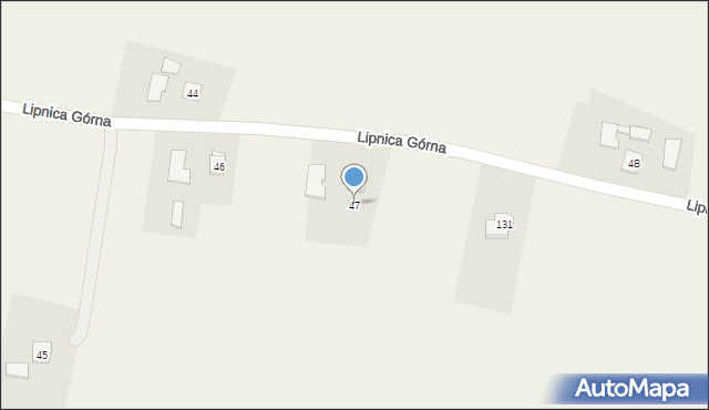 Lipnica Górna, Lipnica Górna, 47, mapa Lipnica Górna