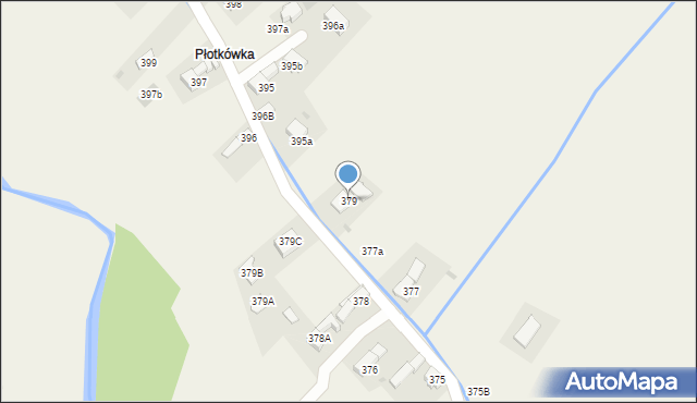 Lipnica Mała, Lipnica Mała, 379, mapa Lipnica Mała