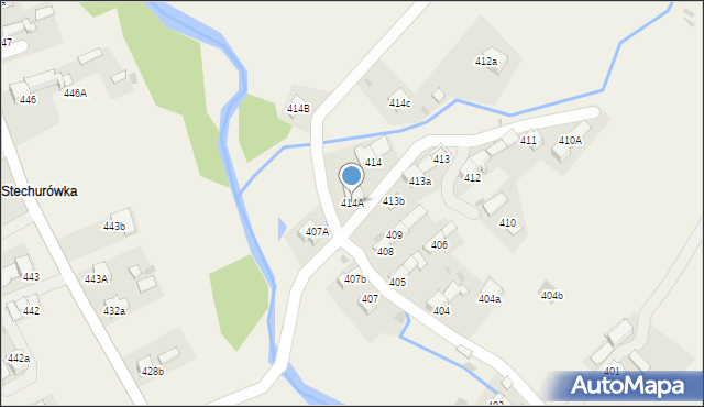 Lipnica Mała, Lipnica Mała, 414A, mapa Lipnica Mała