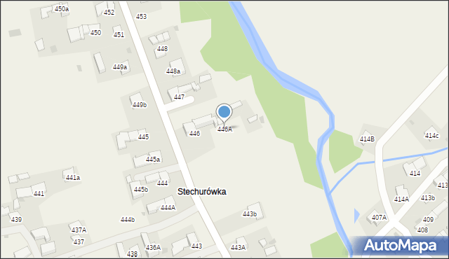 Lipnica Mała, Lipnica Mała, 446A, mapa Lipnica Mała