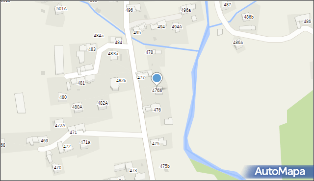 Lipnica Mała, Lipnica Mała, 476a, mapa Lipnica Mała