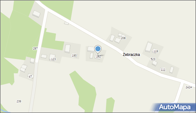 Lipnica Wielka, Lipnica Wielka, 182, mapa Lipnica Wielka
