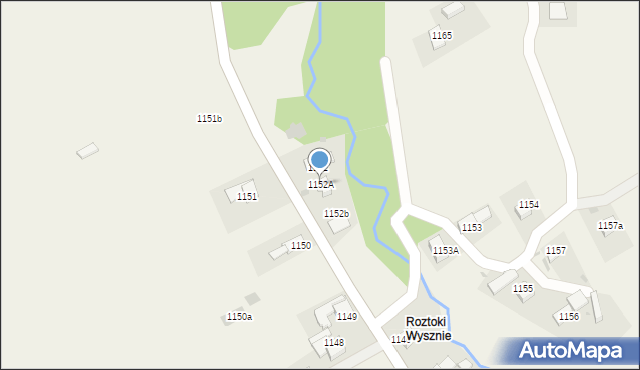 Lipnica Wielka, Lipnica Wielka, 1152A, mapa Lipnica Wielka