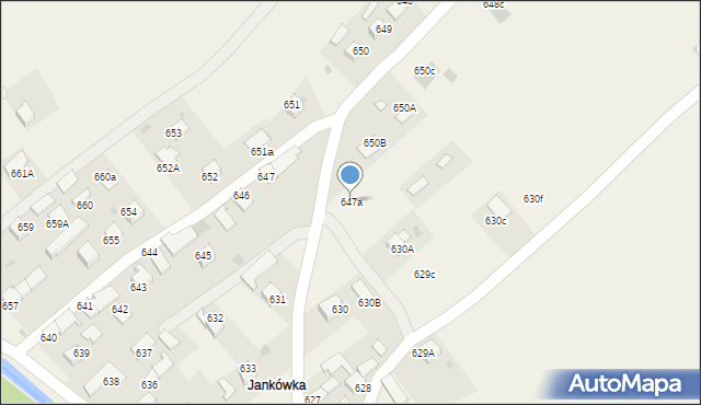 Lipnica Wielka, Lipnica Wielka, 647a, mapa Lipnica Wielka