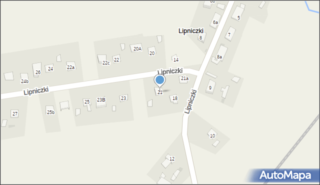 Lipniczki, Lipniczki, 21, mapa Lipniczki