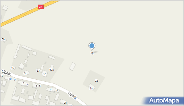 Lipnik, Lipnik, 2g, mapa Lipnik