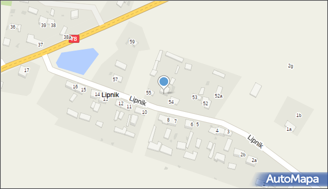 Lipnik, Lipnik, 55a, mapa Lipnik