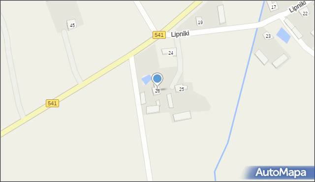 Lipniki, Lipniki, 26, mapa Lipniki