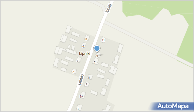 Lipniki, Lipniki, 9, mapa Lipniki