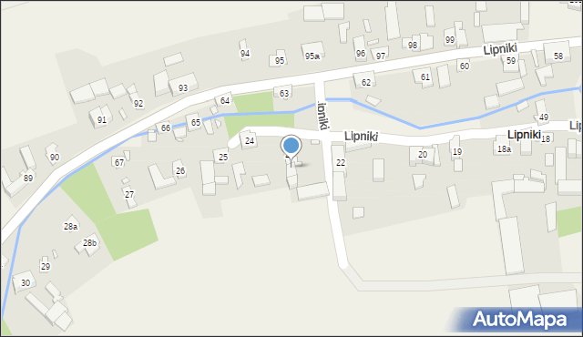 Lipniki, Lipniki, 23a, mapa Lipniki