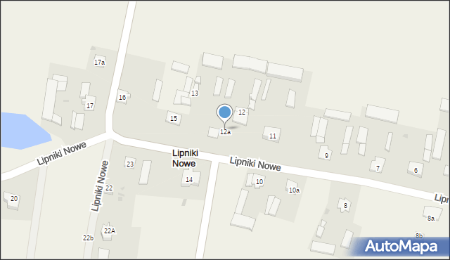 Lipniki Nowe, Lipniki Nowe, 12a, mapa Lipniki Nowe