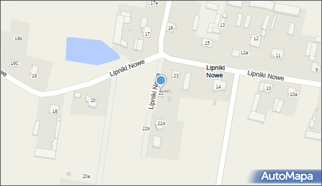 Lipniki Nowe, Lipniki Nowe, 22, mapa Lipniki Nowe