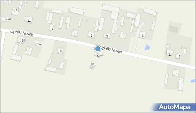 Lipniki Nowe, Lipniki Nowe, 8a, mapa Lipniki Nowe