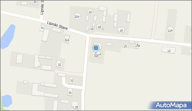 Lipniki Stare, Lipniki Stare, 31b, mapa Lipniki Stare