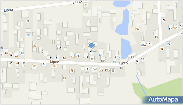 Lipno, Lipno, 71, mapa Lipno