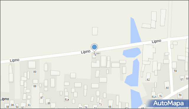 Lipno, Lipno, 74, mapa Lipno