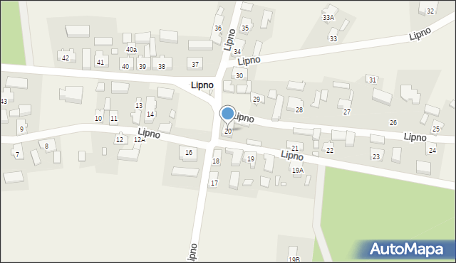 Lipno, Lipno, 20, mapa Lipno
