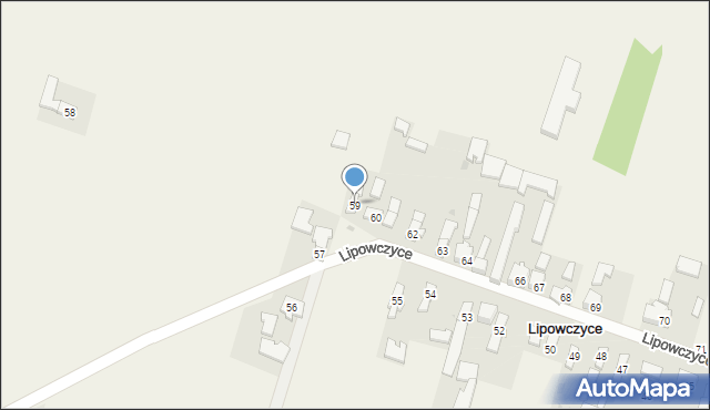 Lipowczyce, Lipowczyce, 59, mapa Lipowczyce
