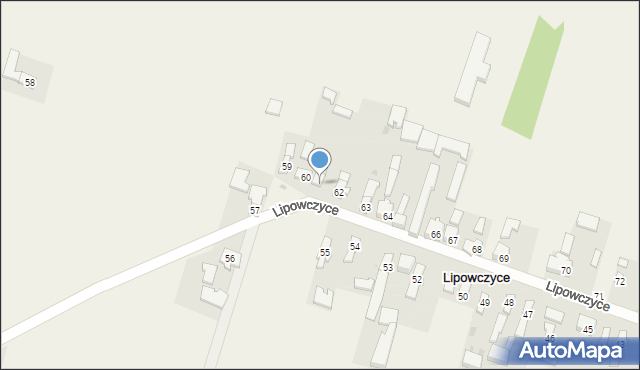 Lipowczyce, Lipowczyce, 61, mapa Lipowczyce