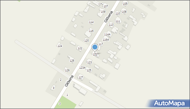 Lipowe Pole Plebańskie, Lipowe Pole Plebańskie, 121, mapa Lipowe Pole Plebańskie