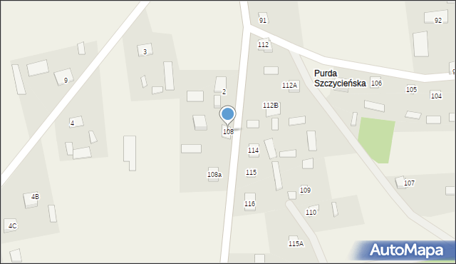 Lipowiec, Lipowiec, 108, mapa Lipowiec