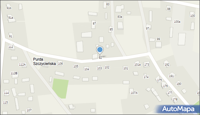 Lipowiec, Lipowiec, 92, mapa Lipowiec